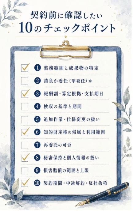 契約前に確認したい10のチェックポイント