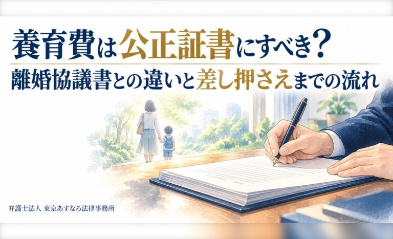 養育費は公正証書にすべき？離婚協議書との違いと差し押さえまでの流れ