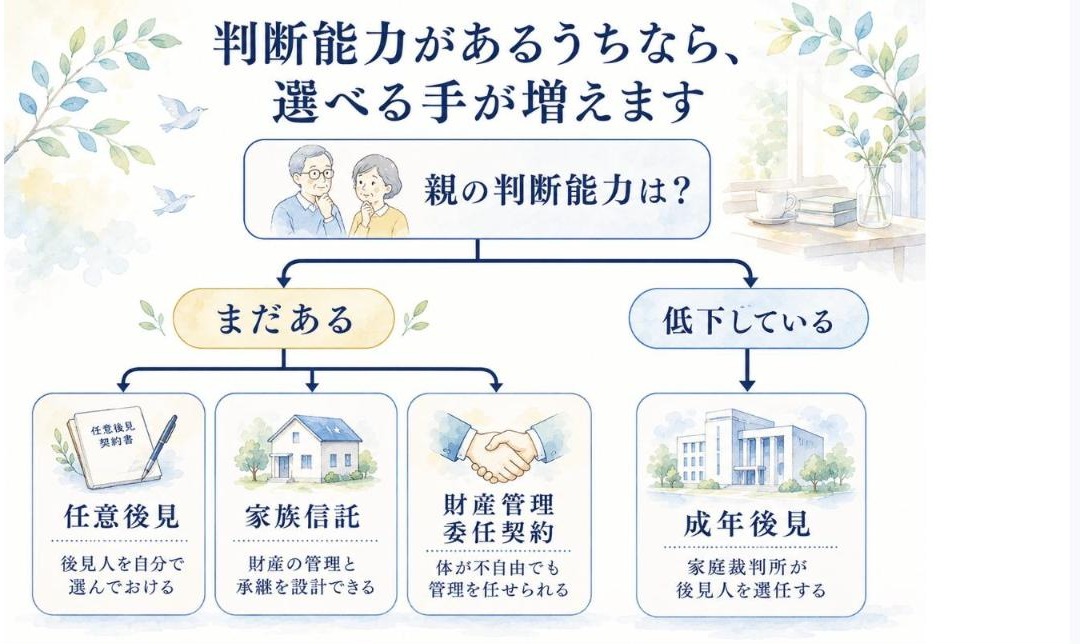 Voluntary guardianship vs family trust comparison